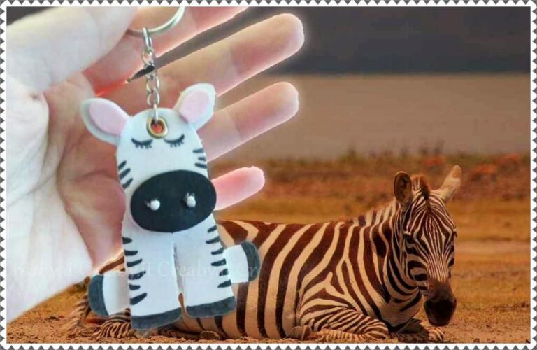 Come realizzare un portachiavi a forma di zebra