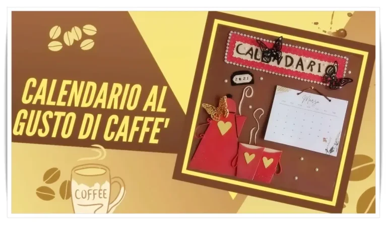 Calendario in gomma eva al gusto di caffè