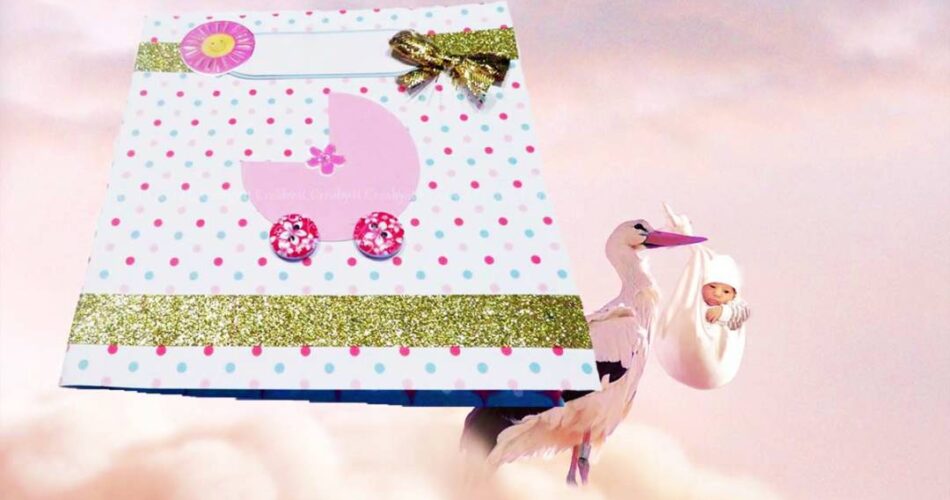 Come creare un biglietto di auguri per la nascita di una bambina