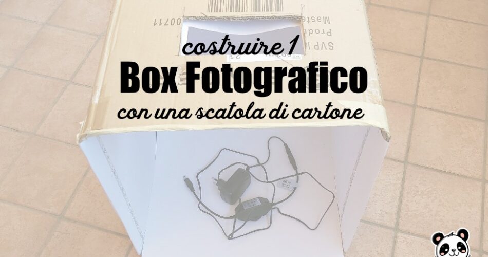 Costruire 1 box fotografico con una scatola di cartone